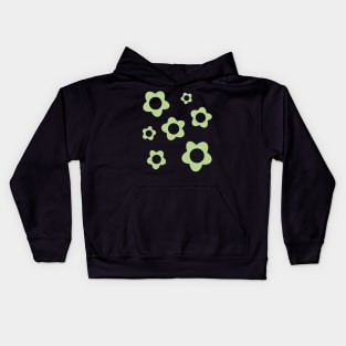 pack flowers aesthetic green Kids Hoodie